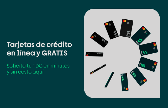 Tarjetas de crédito en línea GRATIS | Sin anualidad