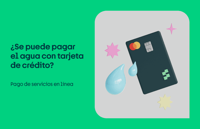 ¿Se puede pagar el agua con tarjeta de crédito?