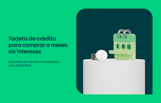 Tarjeta de crédito con meses sin intereses