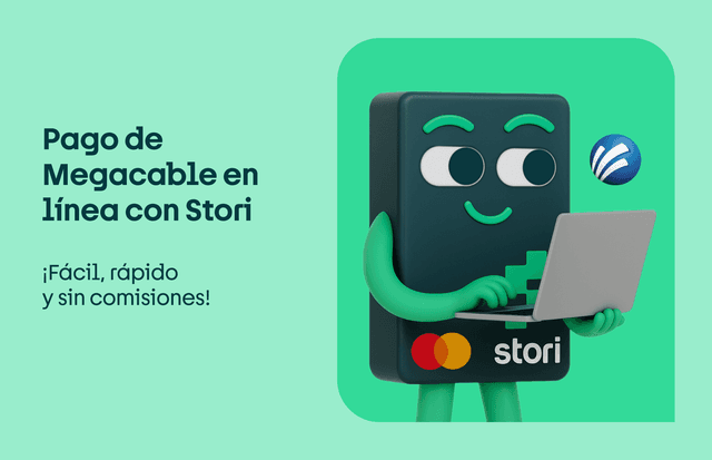 Pago de Megacable en línea con Stori