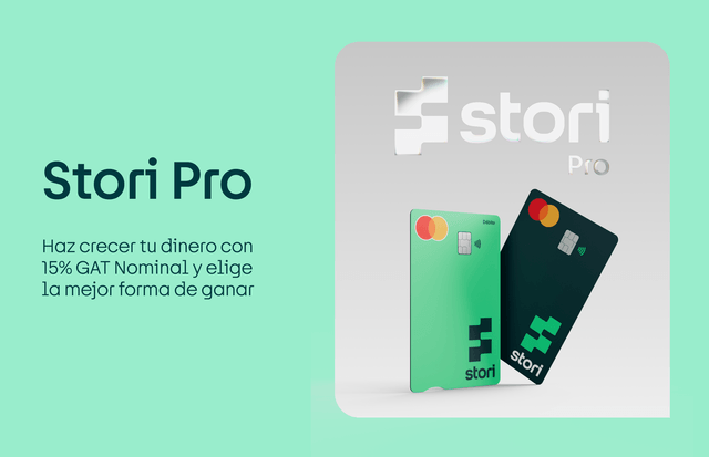 Stori Pro: haz crecer tu dinero con 15% GAT Nominal